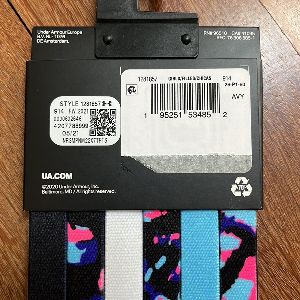 NWT Under Armour 5 Pack Headbands - Picture 2 of 3